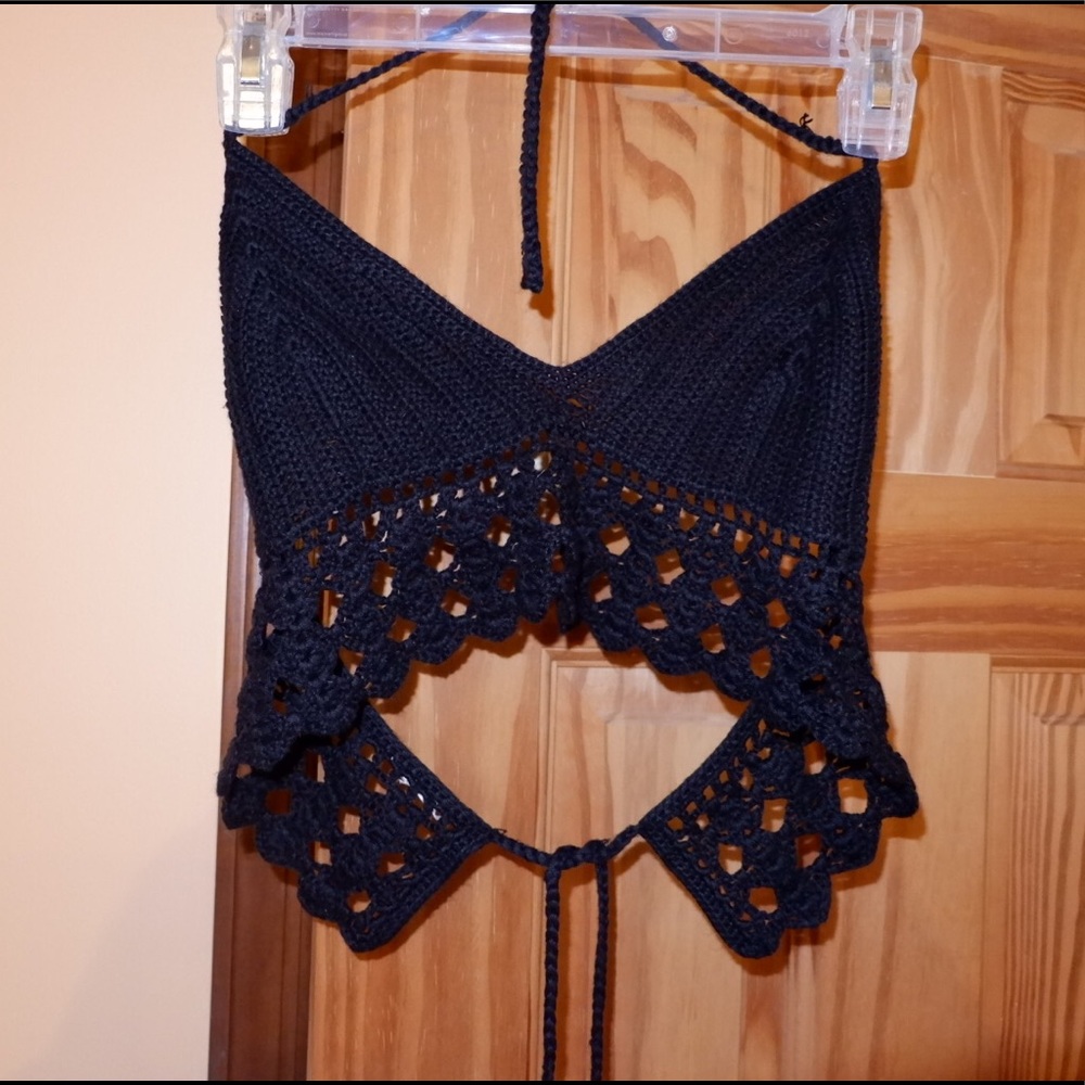 Crochet bralette crop top